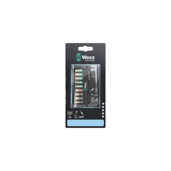 05073630001 Wera 10 Pc. Stainless Steel 1 SB Bit-Check
