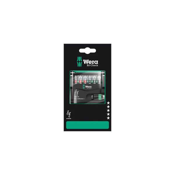 05136385001 Wera 12 Pc. BiTorsion 1 SB Bit-Check
