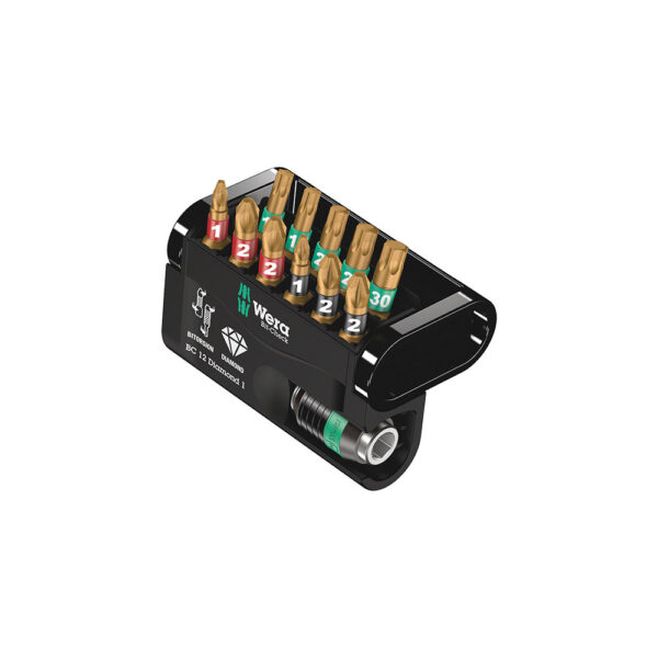 05057421001 Wera 12 Pc. Diamond 1 Bit-Check