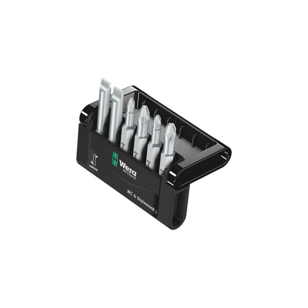 05056474001 Wera 6 Pc. Universal 1 Bit-Check