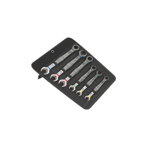 05020022001 Wera 6000/6002 Joker 6 Piece Set of Ratcheting Combination/Double Open-Ended Wrenches