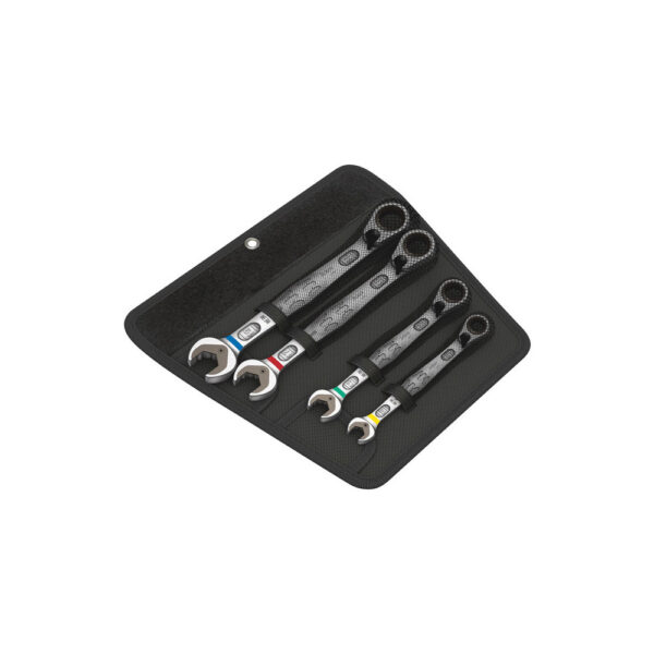 05020090001 Wera 6001 Joker Switch 4 Piece Set of Ratcheting Combination Wrenches