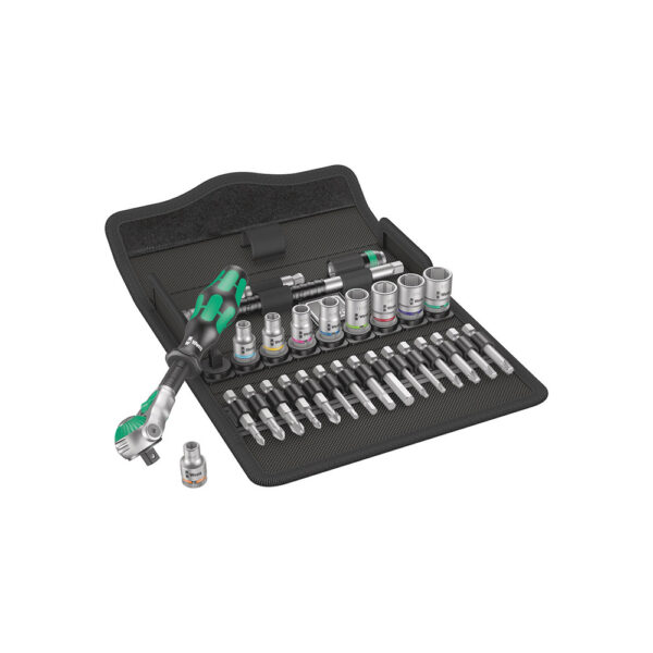05004019001 Wera 28PC 8100 SA 9 1/4'' Zyklop Imperial Speed Ratchet Set