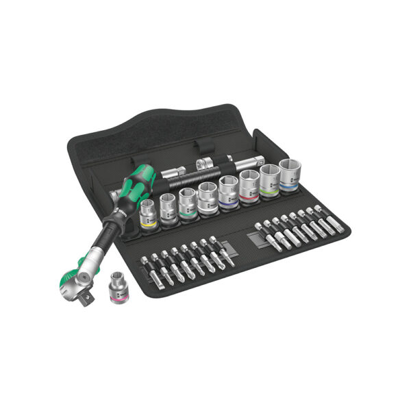 05004049001 Wera 29PC 8100 SB 9 3/8'' Zyklop Imperial Speed Ratchet Set