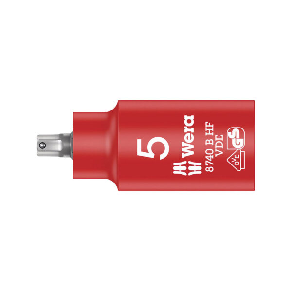 05004900001 Wera 8740 B VDE HF 3/8'' Drive Insulated Zyklop Hex Bit Socket