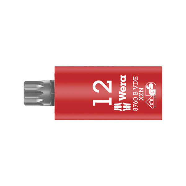 05004942001 Wera 8760 B VDE XZN 3/8'' Drive Insulated Zyklop Multi-Point Bit Socket