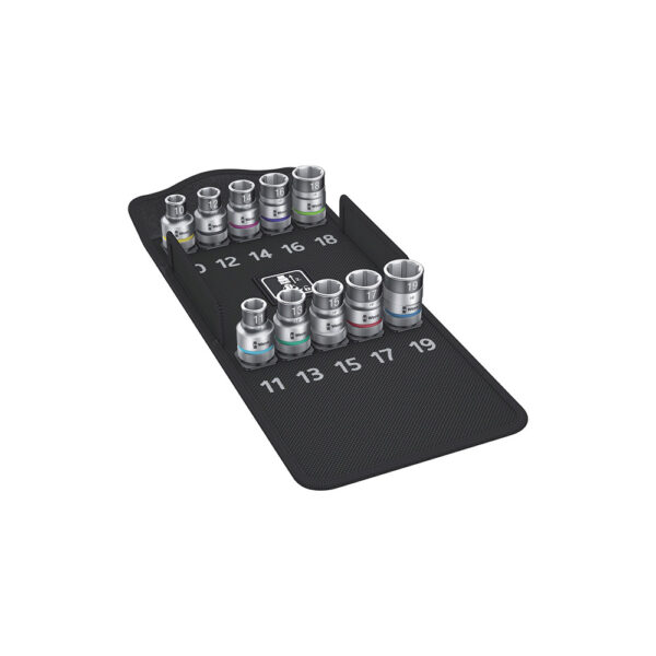 05004203001 Wera 10PC 8790 HMC HF 1 1/2'' Zyklop Socket Set w/ Holding Function