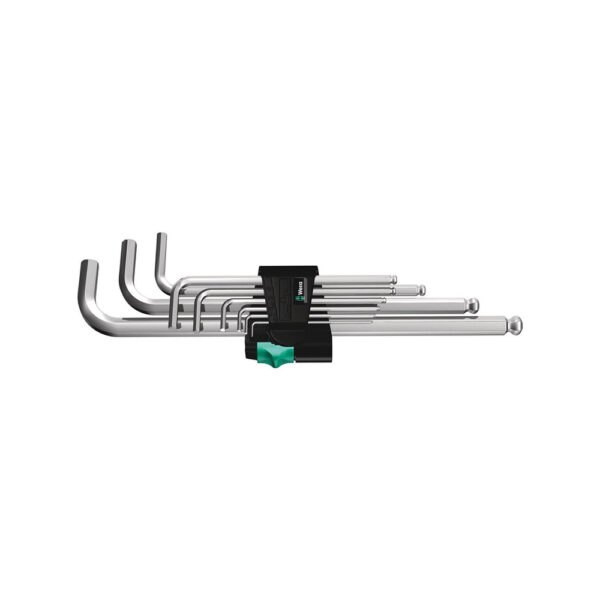 05022087001 Wera 9 Pc. 950/9 Hex-Plus 1 Chrome-Plated Metric L-Key Set