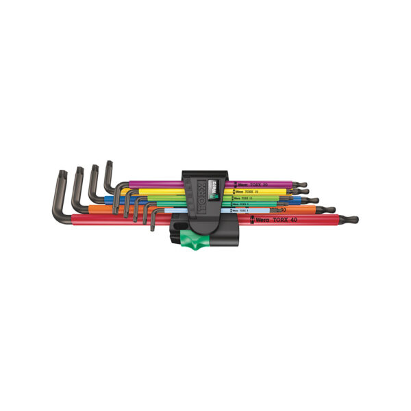 05024480001 Wera 9 Pc. 967/9 TX XL Multicolor 1 TORX Long L-Key Set