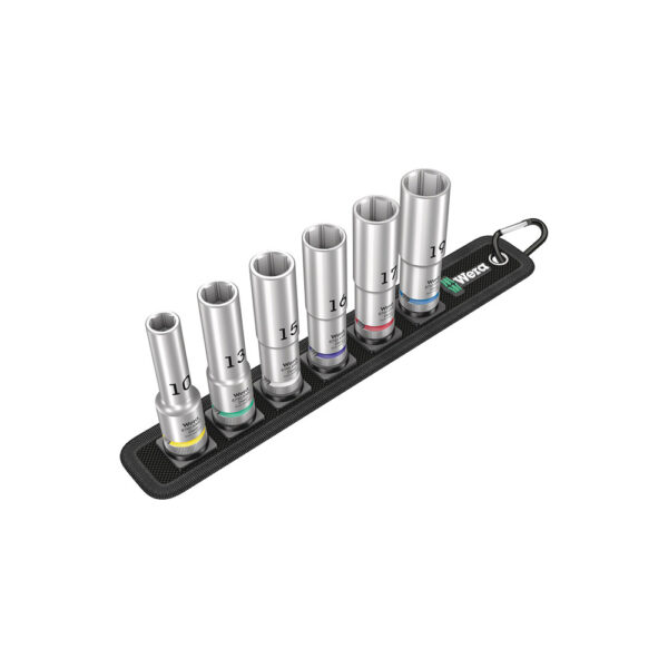 05004565001 Wera 6PC Belt C Deep 1 1/2'' Socket Set