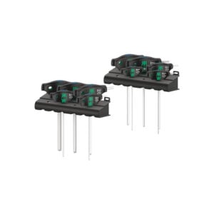 05023451001 Wera 10 Piece 454 HF Set 1 Imperial T-Handle Hex-Plus Hexagon Socket Screwdriver Set