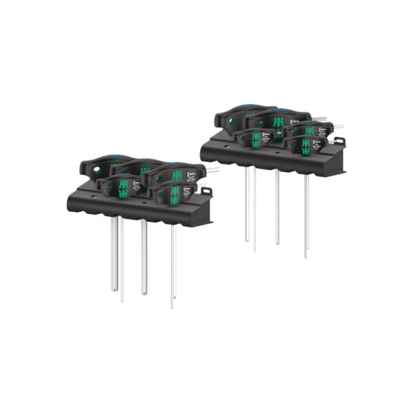 05023451001 Wera 10 Piece 454 HF Set 1 Imperial T-Handle Hex-Plus Hexagon Socket Screwdriver Set
