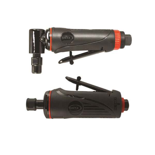 Astro Pneumatic 222 ONYX Die Grinder 2PC Kit with 1/4'' 90 Degree Angle Die Grinder and 1/4'' Medium Die Grinder