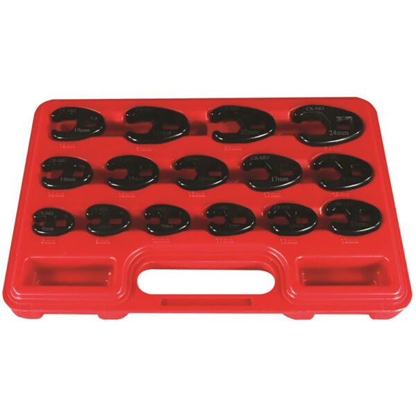 Astro Pneumatic 7115 Professional Metric Crowfoot 15PC Set