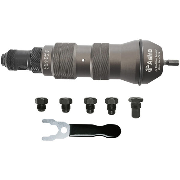 Astro Pneumatic ADR14 XL Blind Rivet Adapter Kit  1/4'' Capacity