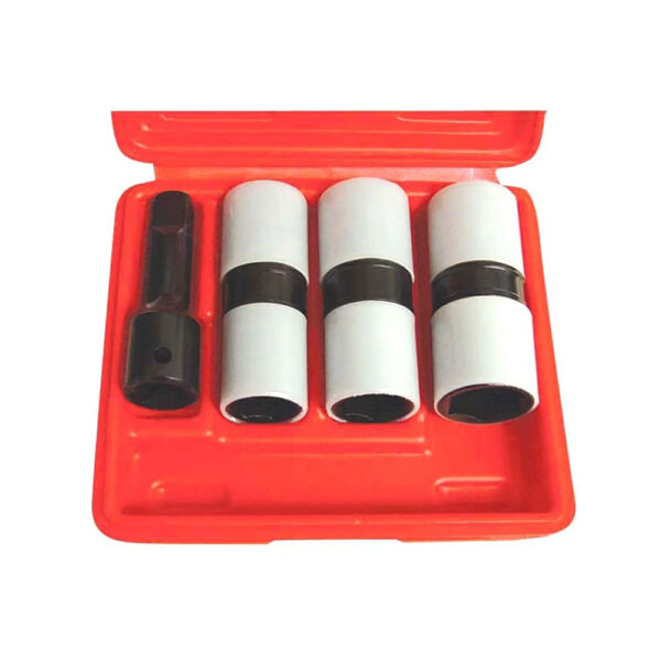 Astro Pneumatic 78803 4PC 1/2'' Drive Thin Wall Flip Impact Socket Set with Protective Sleeve