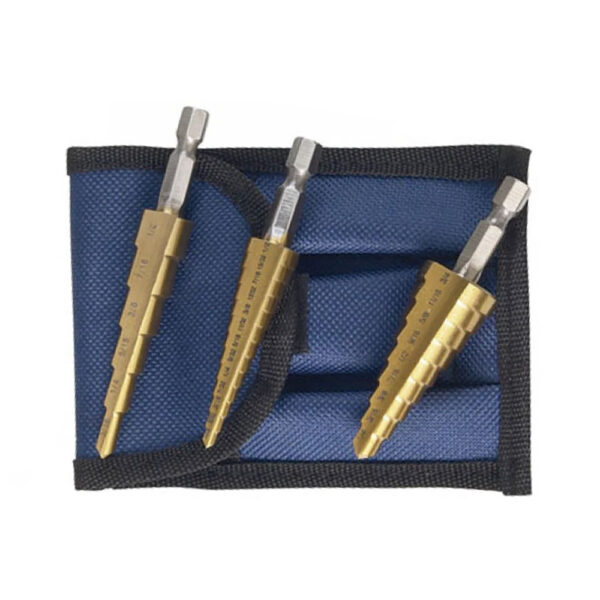 Astro Pneumatic 9445 Titanium Step Drill Bit Set (1/8'', 1/2'' , 3/16'', 1/2'', 1/4'', 3/4'')