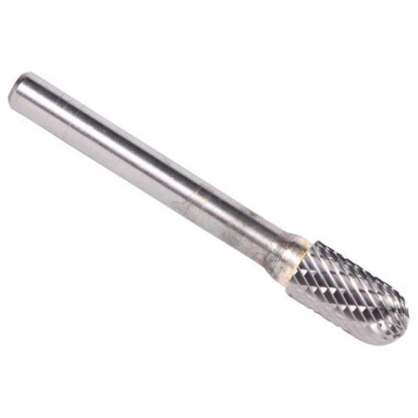 Omega Technologies SC3X6 6'' Overall Cylindrical (Radius End) Double Cut Solid Carbide Bur, 3/8'' x 3/4''