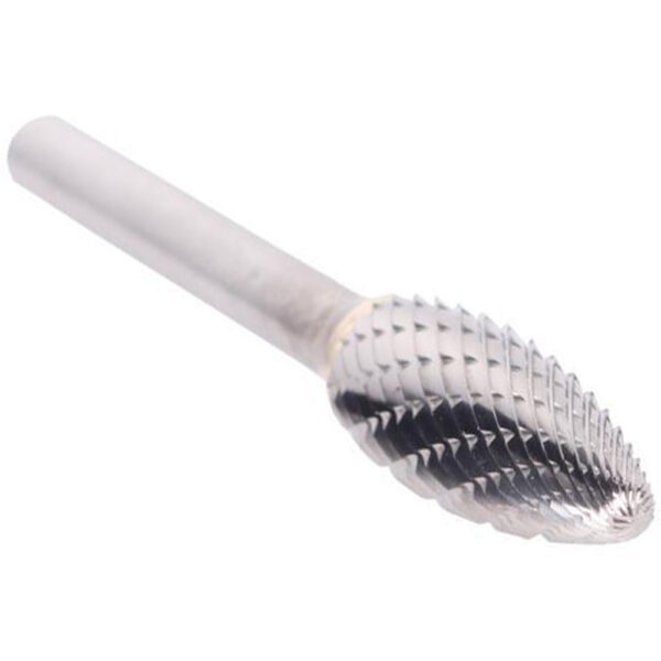 Omega Technologies SH5X6 6'' Overall Flame Double Cut Solid Carbide Bur, 1/2'' x 1-1/4''