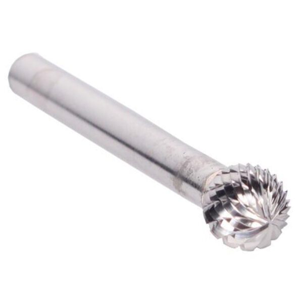 Omega Technologies SD1 Ball End Double Cut Solid Carbide Bur, 1/4'' x 3/16''
