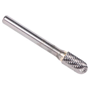 Cylindrical (Radius End) Double Cut Solid Carbide Burs