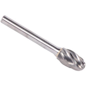 Oval Aluminum & Non-Ferrous Double Cut Solid Carbide Burs