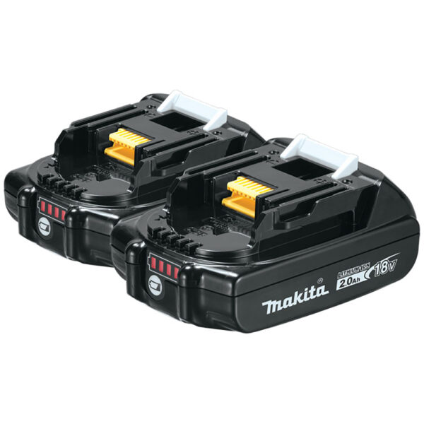 Makita BL1820B-2 18V LXT Lithium-Ion Compact 2.0Ah Battery, 2/PK