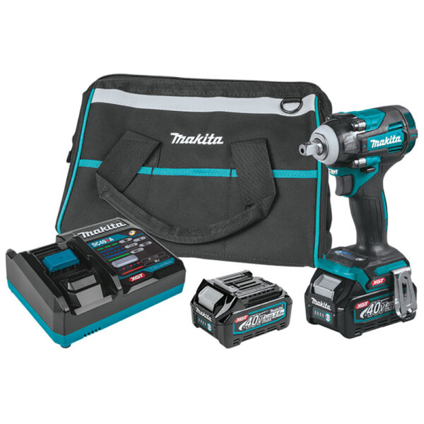 Makita GWT05D 40V max XGT Brushless Cordless 4-Speed 1/2'' Sq. Dr. Impact Wrench Kit w/Detent Anvil (2.5Ah)