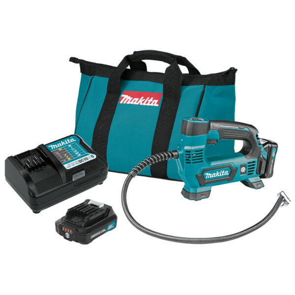 Makita MP100DWRX1 12V max CXT Lithium-Ion Cordless Inflator Kit (2.0Ah)