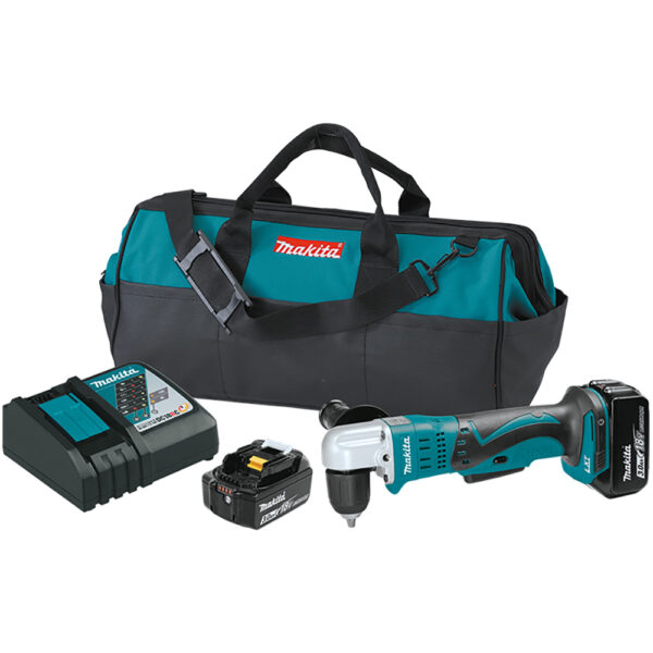 Makita XAD02 18V LXT Lithium-Ion Cordless 3/8'' Angle Drill Kit (3.0Ah)