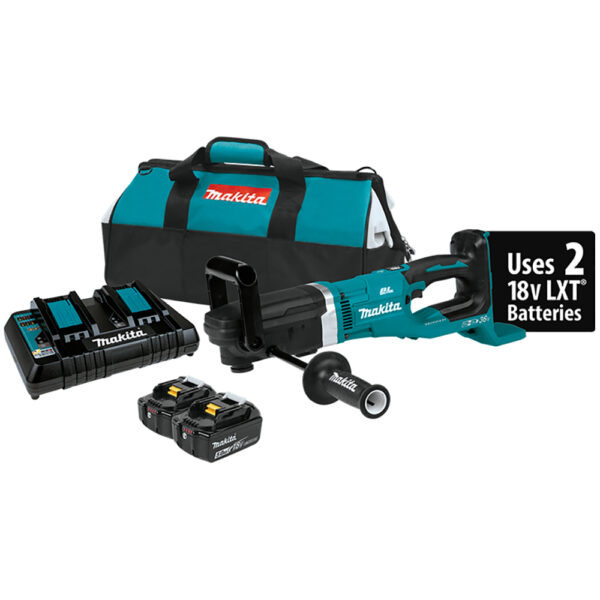 Makita XAD04PT 36V (18V X2) LXT Brushless 7/16'' Hex Right Angle Drill Kit (5.0Ah)