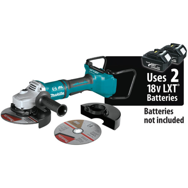 Makita XAG12Z1 36V (Makita 18V X2) LXT Brushless 7'' Paddle Switch Cut-Off/Angle Grinder, With Electric Brake, Tool Only