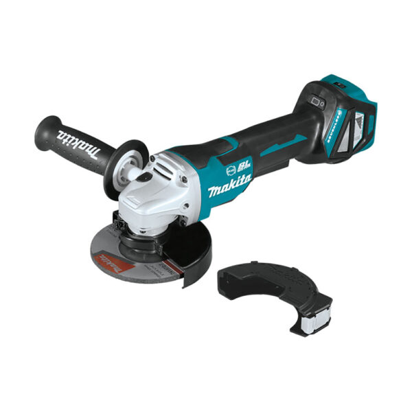 Makita XAG21ZU 18V LXT Lithium-Ion Brushless Cordless 4-1/2'' / 5'' Paddle Switch Cut-Off/Angle Grinder, With Electric Brake and AWS, Tool Only