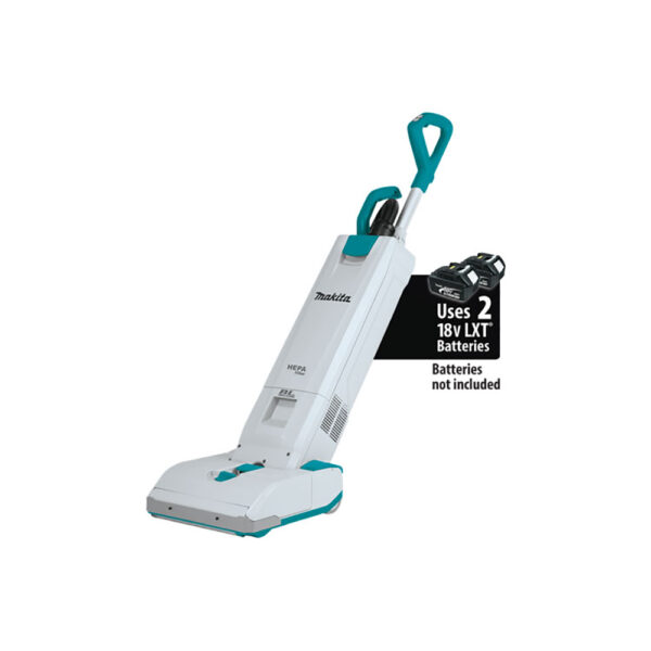 Makita XCV19Z 36V (18V X2) LXT Brushless 1.3 Gallon HEPA Filter 12'' Upright Vacuum, Tool Only