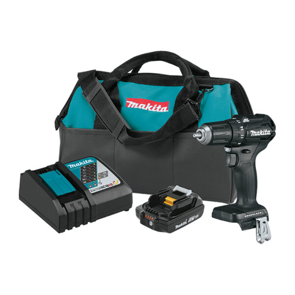 Makita XFD11R1B 18V LXT Lithium-Ion Sub-Compact Brushless Cordless 1/2'' Driver-Drill Kit (2.0Ah)