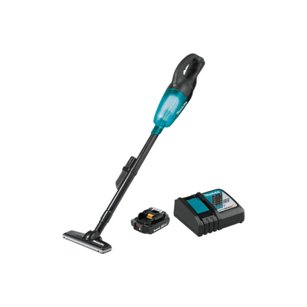Makita XLC02R1B 18V LXT Lithium-Ion Compact Cordless Vacuum Kit (2.0Ah)
