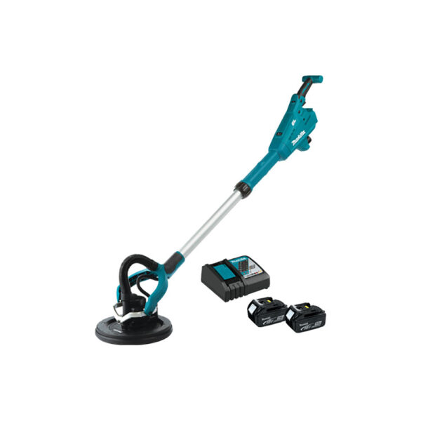 Makita XLS01TX1 18V LXT Lithium-Ion Brushless Cordless 9'' Drywall Sander Kit, AWS Capable (5.0Ah)