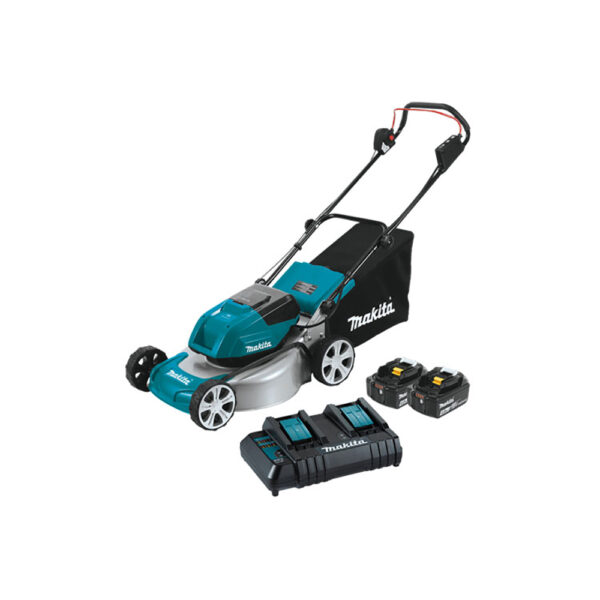 Makita XML03CM1 36V (18V X2) LXT Brushless 18'' Lawn Mower Kit with 4 Batteries (4.0Ah)