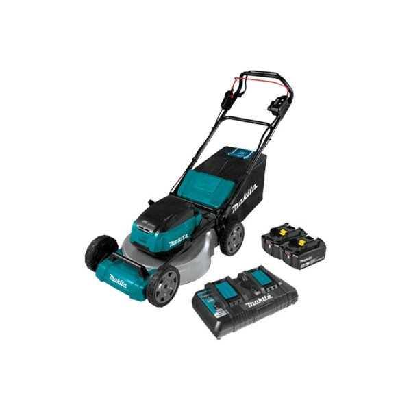 Makita XML06PT1 36V (18V X2) LXT Brushless 18'' Self-Propelled Commercial Lawn Mower Kit with 4 Batteries (5.0Ah)