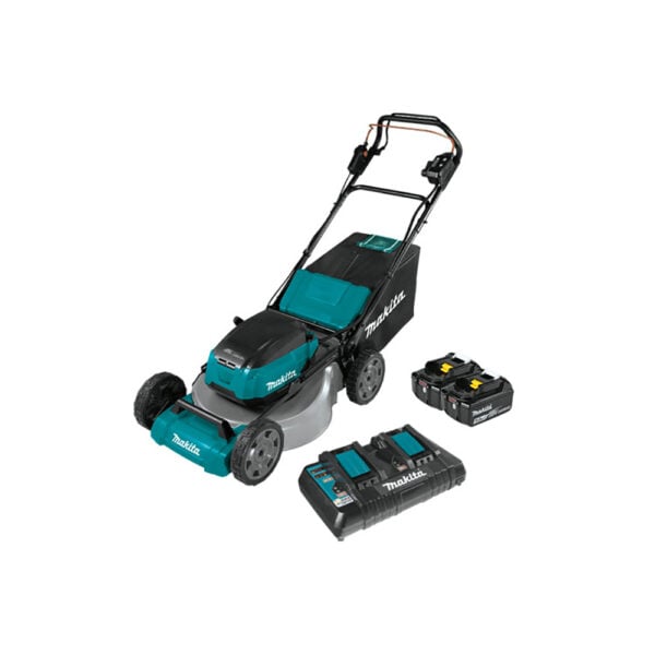 Makita XML08PT1 36V (18V X2) LXT Brushless 21'' Self-Propelled Commercial Lawn Mower Kit with 4 Batteries (5.0Ah)