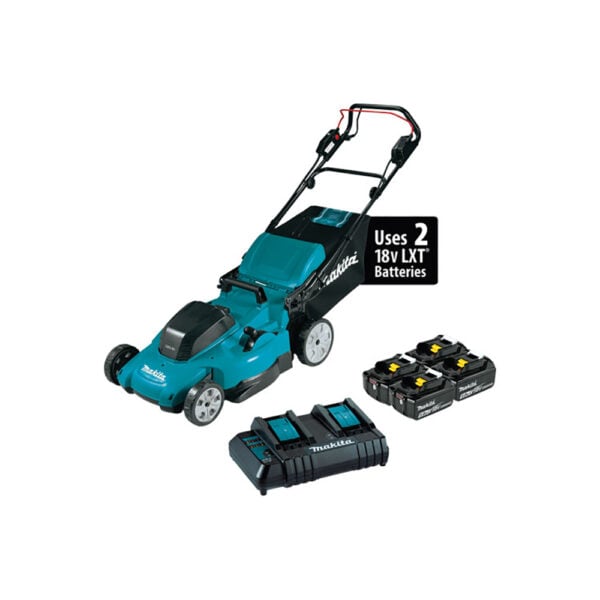 Makita XML14CT1 36V (18V X2) LXT 19'' Self-Propelled Lawn Mower Kit with 4 Batteries (5.0Ah)