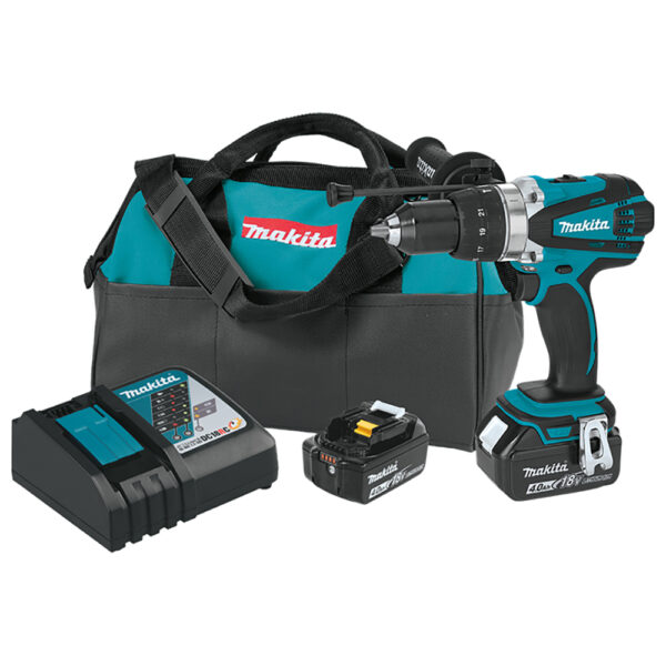 Makita XPH03MB 18V LXT Lithium-Ion Cordless 1/2'' Hammer Driver-Drill Kit (4.0Ah)