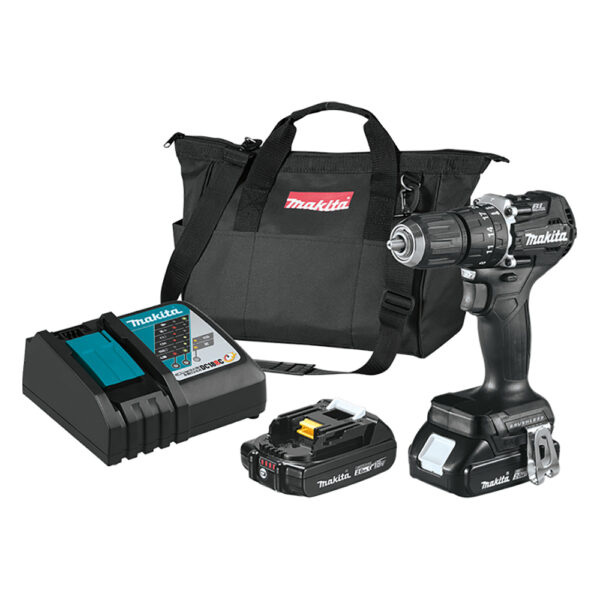 Makita XPH15RB 18V LXT Lithium-Ion Sub-Compact Brushless Cordless 1/2'' Hammer Driver-Drill Kit (2.0Ah)