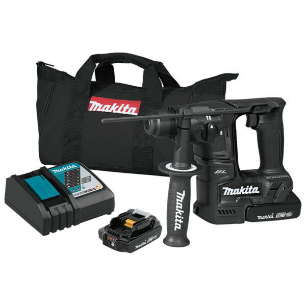 Makita XRH06RB 18V LXT Lithium-Ion Sub-Compact Brushless Cordless 11/16'' SDS-PLUS Rotary Hammer Kit (2.0Ah)