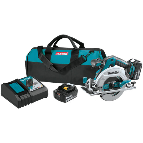 Makita XSH03T 18V LXT Lithium-Ion Brushless Cordless 6-1/2'' Circular Saw Kit (5.0Ah)