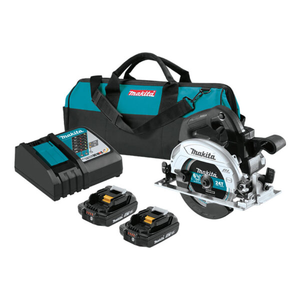 Makita XSH04RB 18V LXT Lithium-Ion Sub-Compact Brushless Cordless 6-1/2'' Circular Saw Kit (2.0Ah)