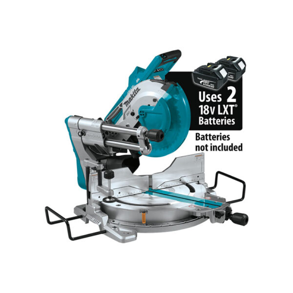 Makita XSL04ZU 36V (18V X2) LXT Brushless 10'' Dual-Bevel Sliding Compound Miter Saw, AWS and Laser, Tool Only