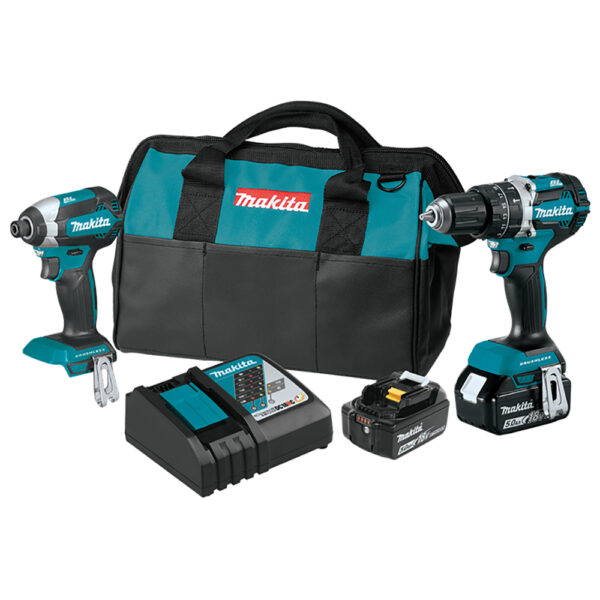 Makita XT269T 18V LXT Lithium-Ion Brushless Cordless 2PC Combo Kit (5.0Ah)