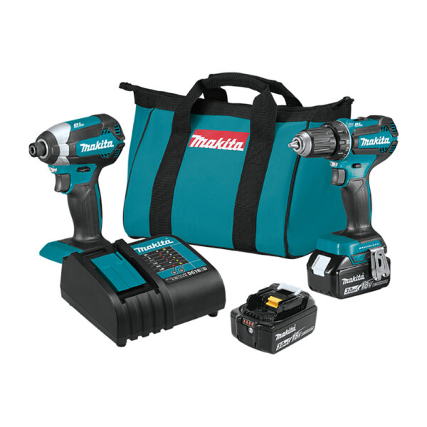 Makita XT281S 18V LXT Lithium-Ion Brushless Cordless 2PC Combo Kit (3.0Ah)