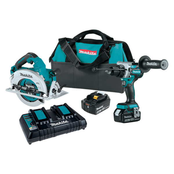 Makita XT290PT 18V LXT Lithium-Ion Brushless Cordless 2PC Combo Kit (5.0Ah)